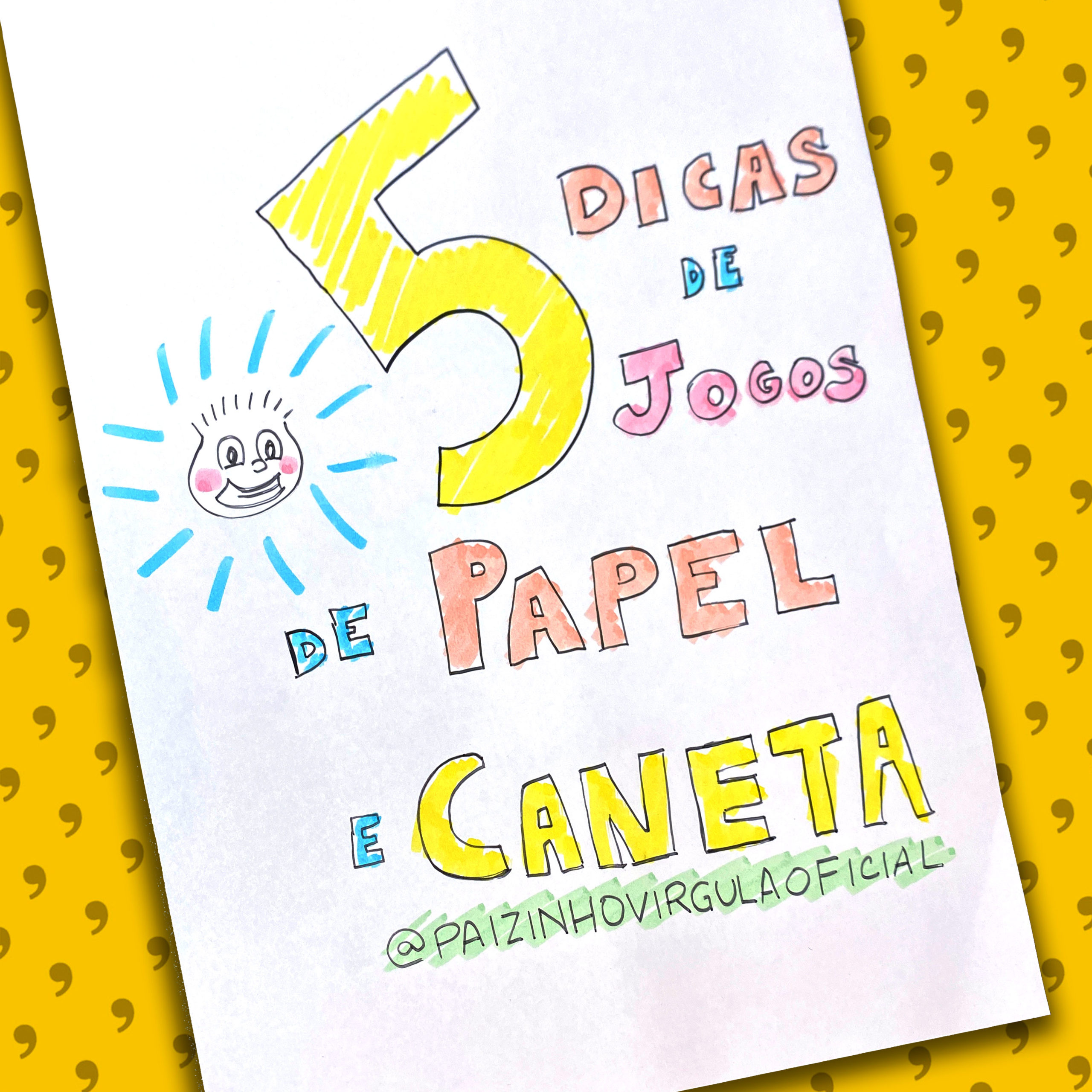 Jogos com papel e caneta para se entreter em casa